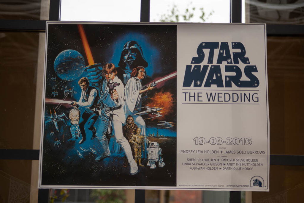 Star Wars Wedding poster
