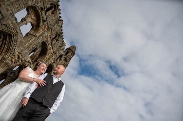 Portrait photo in front of Whitby Abbey